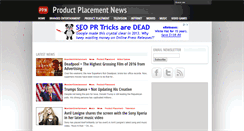 Desktop Screenshot of productplacement.biz