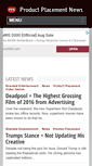 Mobile Screenshot of productplacement.biz