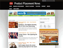 Tablet Screenshot of productplacement.biz